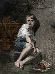 Porträt von Louis XVII (1785-1795) im Gefängnis des Tempels, Paris von Unknown artist