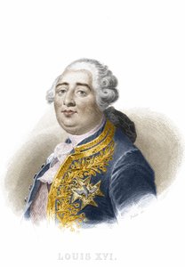 Porträt von Ludwig XVI. Gravur 19. Jahrhundert von Unknown artist