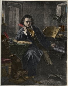 Porträt von Ludwig van Beethoven, deutscher Komponist und Pianist