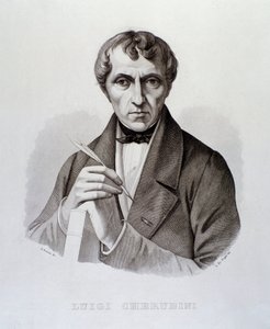 Porträt von Luigi Cherubini (Stich)