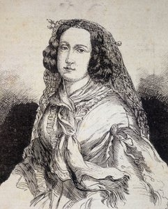 Porträt von Madame Marceline Desbordes-Valmore (1786 - 1859), französische Schriftstellerin - in „Les Contemporains“, n.d. spätes 19. Jahrhundert von Unknown artist