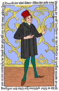 Porträt von Marco Polo. von Unknown artist