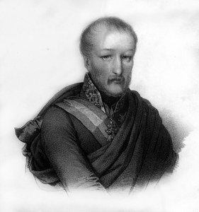 Porträt von Maria José Isidoro de Bourbon, Don Carlos (1788 - 1855), Infant von Spanien, Gravur des 19. Jahrhunderts