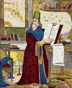 Porträt von Michel de Notre Dame (Nostradamus) französischer Astrologe - Porträt von Nostradamus, Michel de Notre Dame (1503-1566) französischer Astrologe und Arzt - Gravur