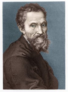 Porträt von Michelangelo Buonarroti genannt Michelangelo (Michelangelo oder Michel Ange). von Unknown artist