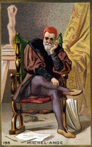 Porträt von Michelangelo Buonarroti genannt Michelangelo von Unknown artist