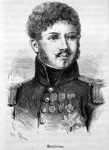 Porträt von Montbrun. Gravur aus dem späten 19. Jahrhundert in „Histoire de France“ von H. Martin. von Unknown artist