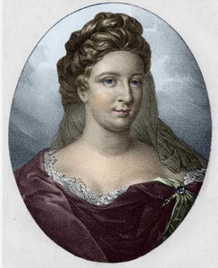 Porträt von Frau Antoinette Deshoulières (1634-1694) von Unknown artist