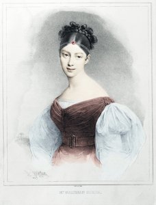 Porträt von Frau Malibran Garcia - Sängerin Mezzosopran
