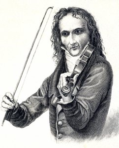 Porträt von Niccolò Paganini (1782-1840)
