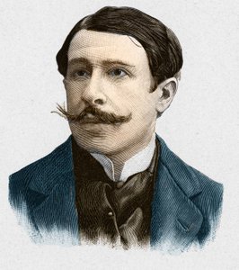Porträt von Paul Adam (1862-1920), französischer Schriftsteller.