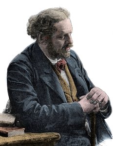 Porträt von Paul Jules Barbier (1825-1901) französischer Schriftsteller von Unknown artist