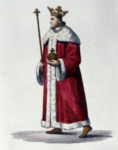 Porträt von Pippin III., bekannt als Pippin der Kurze (714-768), König von Frankreich von Unknown artist