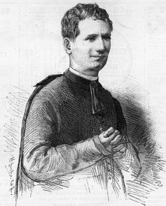 Porträt von Pater Dom Bosco, berühmter italienischer Geistlicher, bekannt im 19. Jahrhundert für seine heiligen Taten. Verstorben 1888 von Unknown artist