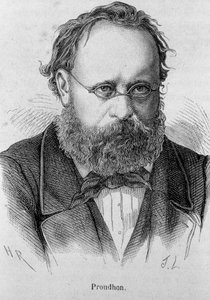 Porträt von Pierre Joseph Proudhon (1809 - 1865) französischer Sozialist - in „L
