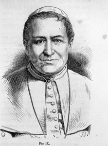 Porträt von Papst Pius IX (1792 - 1878).