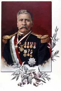 Porträt von Porfirio Diaz, mexikanischer General und Staatsmann