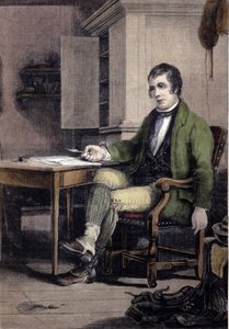 Porträt von Robert Burns, schottischer Dichter (1759-1796).