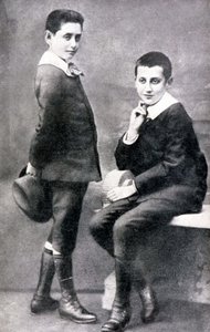 Porträt von Robert und Marcel Proust, n.d. ca. 1885