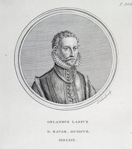 Porträt von Roland de Lassus (Orlando di Lasso) (Stich) von Unknown artist
