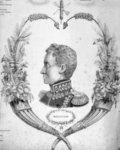 Porträt von Simon Bolivar (1783-1830), südamerikanischer General und Staatsmann von Unknown artist