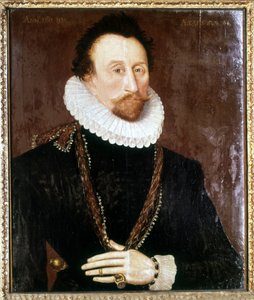 Porträt von Sir John Hawkins (Hawkyns) (1532-1595), englischer Admiral