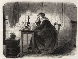 Porträt von Sophie Germain (1776-1831) französische Mathematikerin (Porträt von Marie-Sophie Germain französische Mathematikerin, Physikerin und Philosophin) - Gravur 1860 von Unknown artist