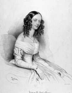 Porträt von Teresa De Giuli Borsi, italienische Sopranistin
