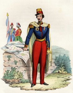 Porträt von Thomas Robert Bugeaud (1784-1849), Herzog von Isly, Marschall von Frankreich. In „Storia d