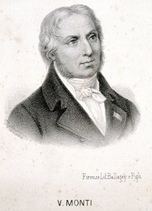 Porträt von Vincenzo Monti (1754 - 1828), italienischer Dichter, Gravur 19. Jahrhundert von Unknown artist