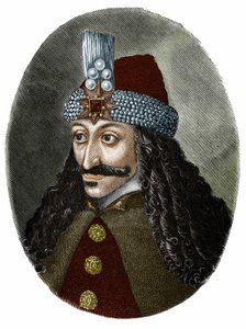 Porträt von Vlad Tepes III, dem Pfähler oder Dracula (1431-1476), der Bram Stoker zu der Figur Dracula inspirierte, einem Roman aus dem Jahr 1897 von Unknown artist