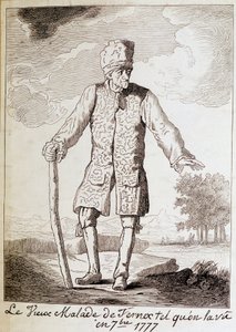 Porträt von Voltaire, französischer Schriftsteller und Philosoph, im Alter von Unknown artist