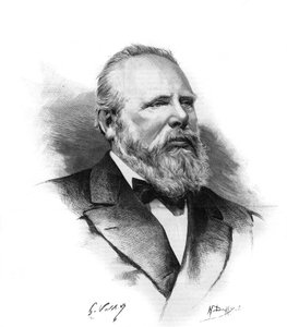 Porträt von Wilhelm III. (1817-1890), König der Niederlande. Gravur in „Le monde illustré“ von Unknown artist