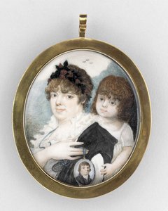 Porträt einer Mutter und eines Kindes, ca. 1810-20