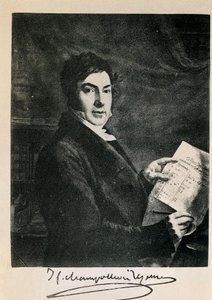 Porträt des französischen Ägyptologen Jean-François Champollion (1790-1832). Gravur des 19. Jahrhunderts