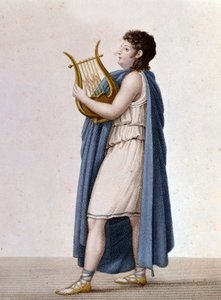 Porträt des französischen Tenors Adolphe Nourrit (1802 - 1839) in der Rolle des Orpheus in Christoph Glucks Werk gleichen Namens. von Unknown artist