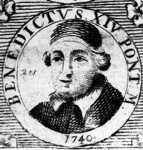 Porträt von Papst (1740-1758) Benedikt XIV. (1675-1758)