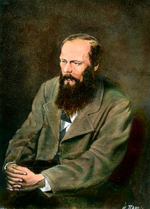 Porträt des russischen Schriftstellers Fjodor Dostojewski (1821-1881)