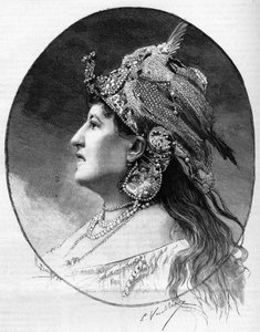 Porträt der Schriftstellerin Judith Gauthier (1845-1917) 1888 von Unknown artist