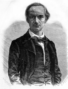 Porträt des Dichters Charles Baudelaire (1821-1867) Gravur des 19. Jahrhunderts von Unknown artist