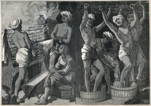 Vorbereitung von Lack in Indien. Gravur von 1885 in „Les arts et metiers illustres“ von Adolphe BITARD von Unknown artist