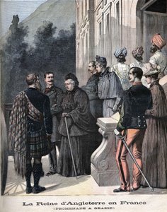 Königin Victoria in Grasse, Frankreich im April 1891