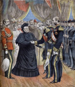 Die Ankunft von Königin Victoria in Cherbourg im Jahr 1897