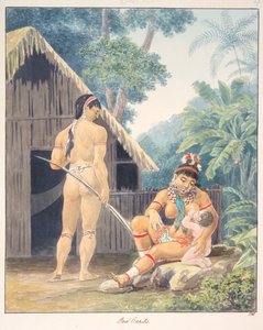 Rote Kariben, ca. 1843-50 (Aquarell)