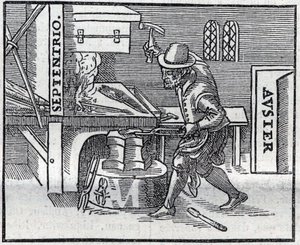Reproduktion der Gravur des Werks von 1600 "De Magnete, Magneticisque Corporibus, et de Magno Magnete Tellure" (oder Magnetismus und magnetische Körper, und der große Magnet der Erde) von William Gilbert