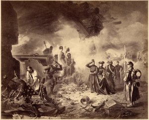 Risorgimento - die Belagerung von Gaeta, 1860-1861. Einigungszeit, Italien, 19. Jahrhundert. Marie-Sophie