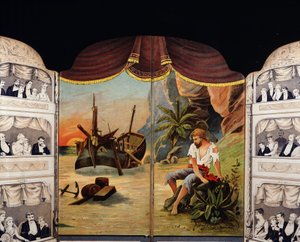 Robinson Crusoe - Buchcover von Daniel Defoe (1660 - 1731) von Unknown artist
