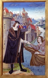 Königlicher Bote, 15. Jahrhundert (Miniatur)