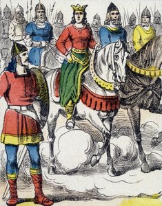 Sainte Clotilde (475-545) floh vor der Vormundschaft ihres Onkels Gondebaud, König der Burgunden (480-516), der ihre Familie ermordet hatte.