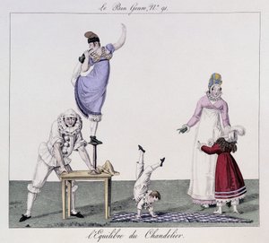 Gaukler: Balance des Kerzenhalters - in „The good genre“, Anfang 19. Jahrhundert